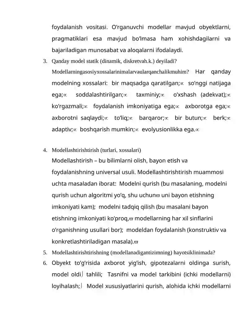 Model nima, u nega kerak va qanday ishlatiladi? 2