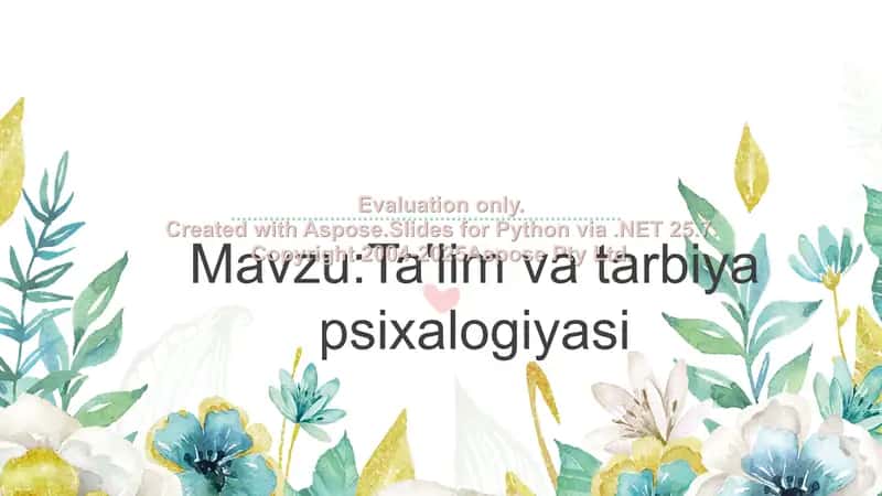 Andijon davlat pedogigika instuti ijtimoiy gumanitar fanlar fakulteti tasviriy san'at muhandislik grafikasi yonalishi 102 guruh talabasi MAMATQODIRIVA SHAHNOZANING psixologiya fanidan tayyorlagan mustaqil ishi 2