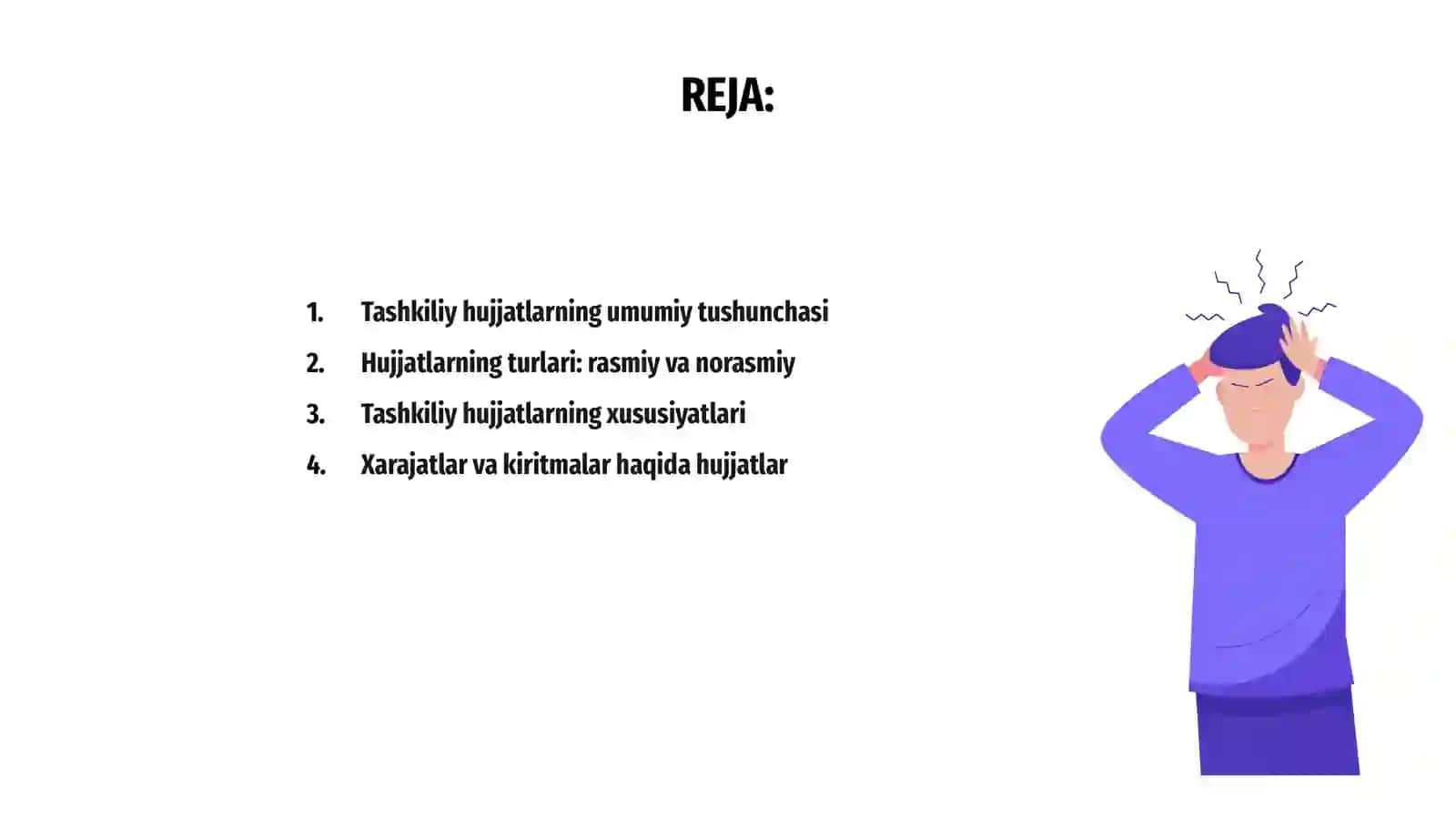 Tashkiliy hujjatlarning turlari,xususiyatlari 2