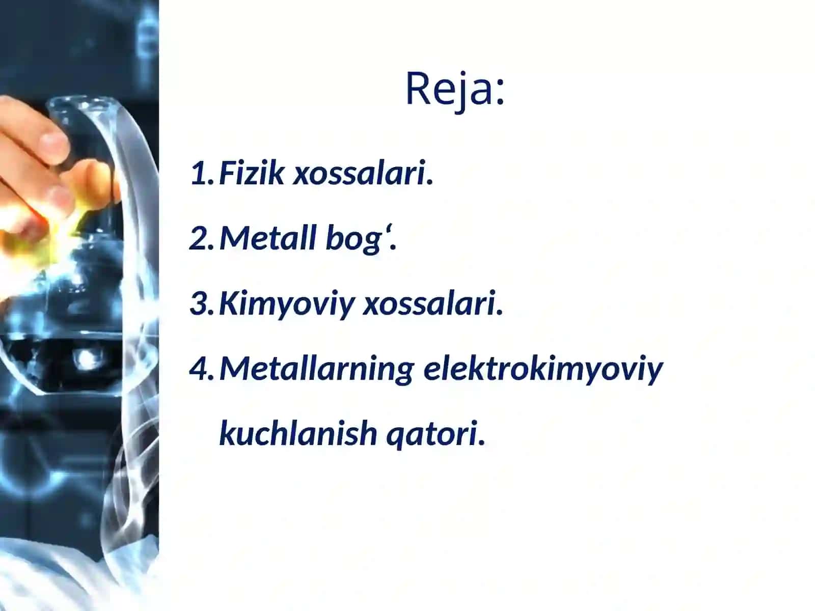 Metallarning fizika va kimyoviy xossalari 2