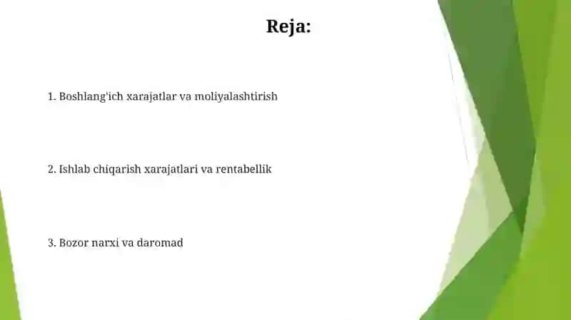 Chorvachilik tarmoqlari iqtisodiyoti 2
