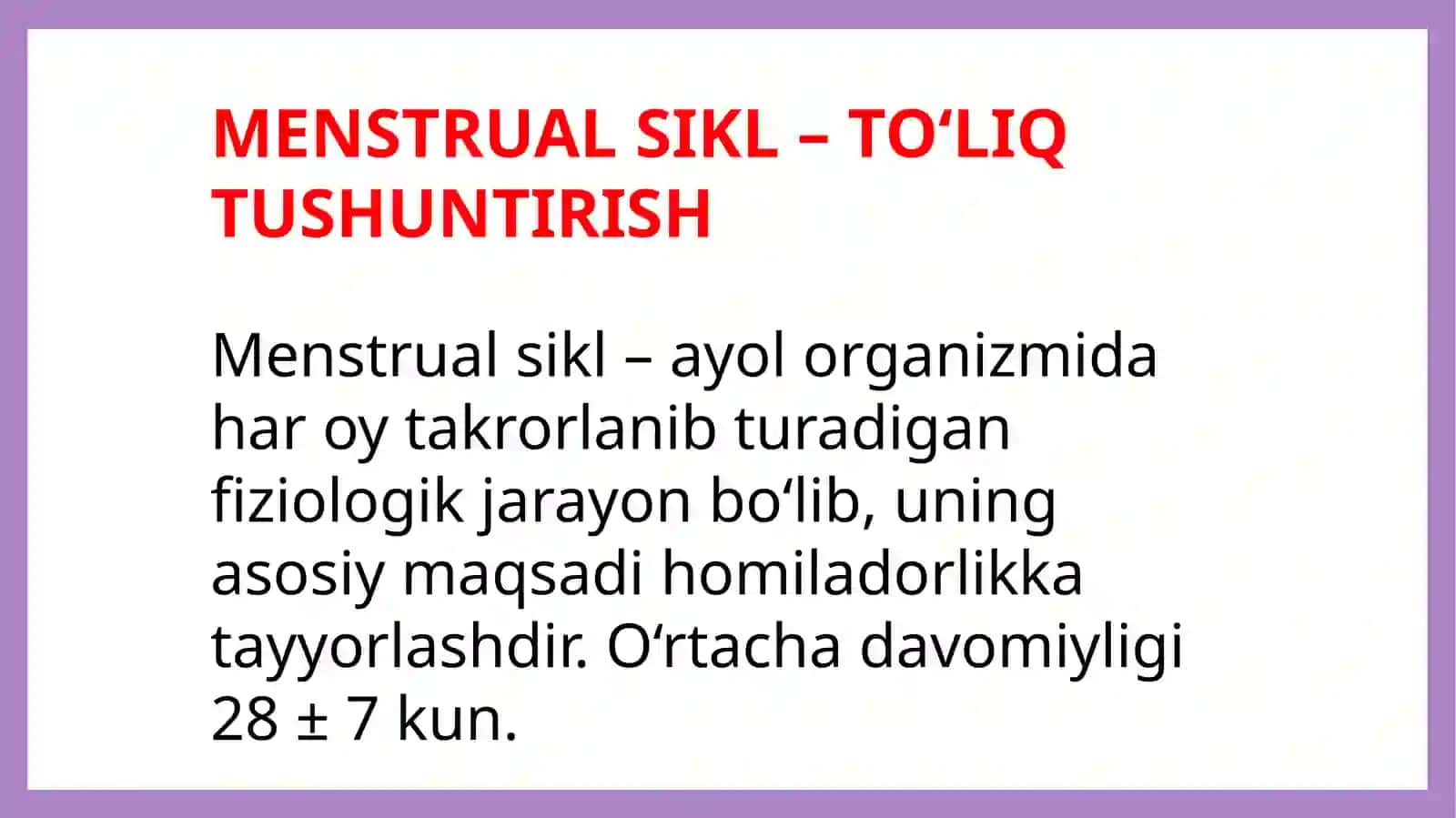 menstural sikl va ovulatsiya 2