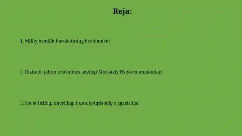 Markaziy Osiyoning ijtimoiy-siyosiy tuzilishi 2