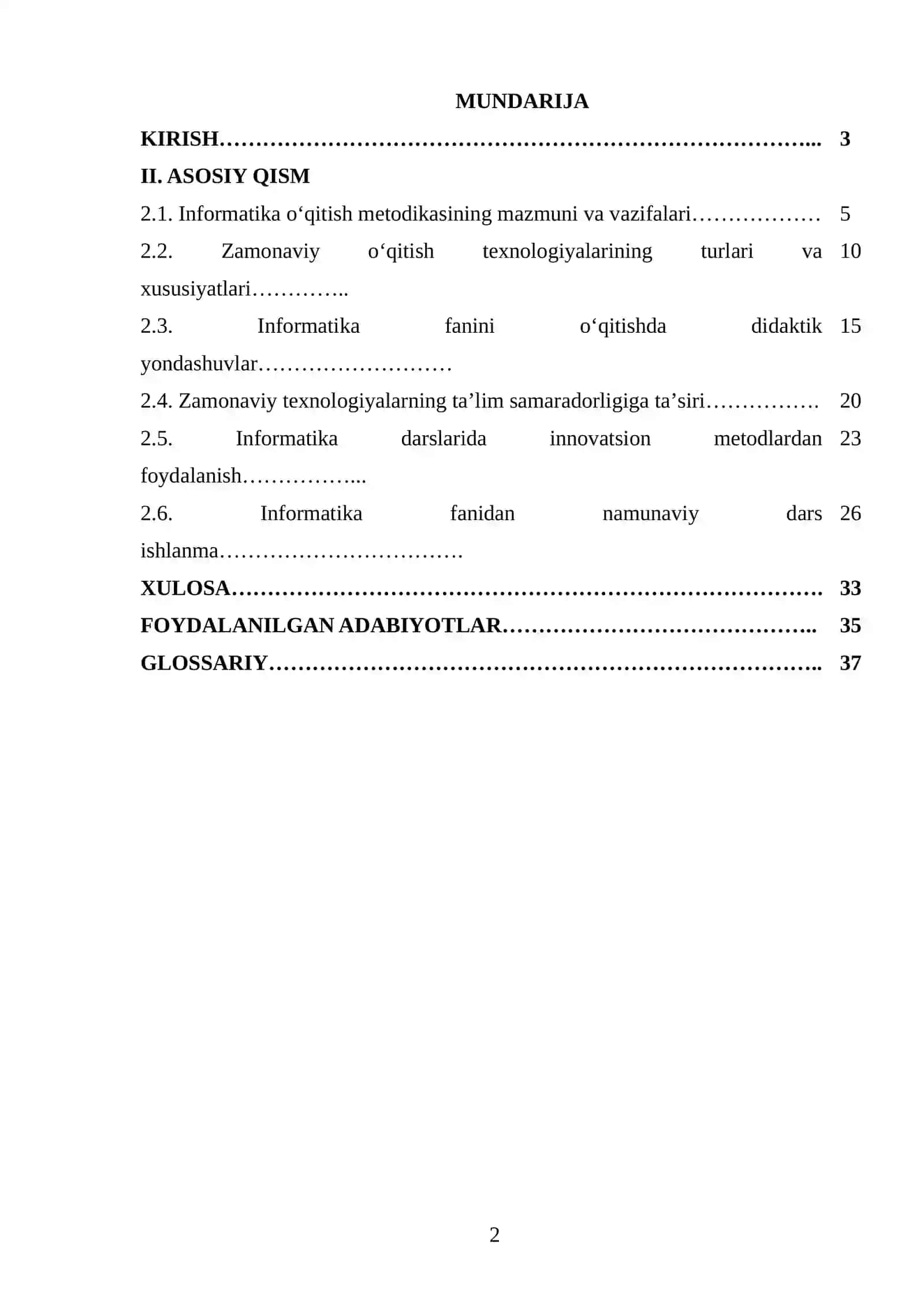Zamonaviy informatika o‘qitish texnologiyalarining didaktik imkoniyatlari 2