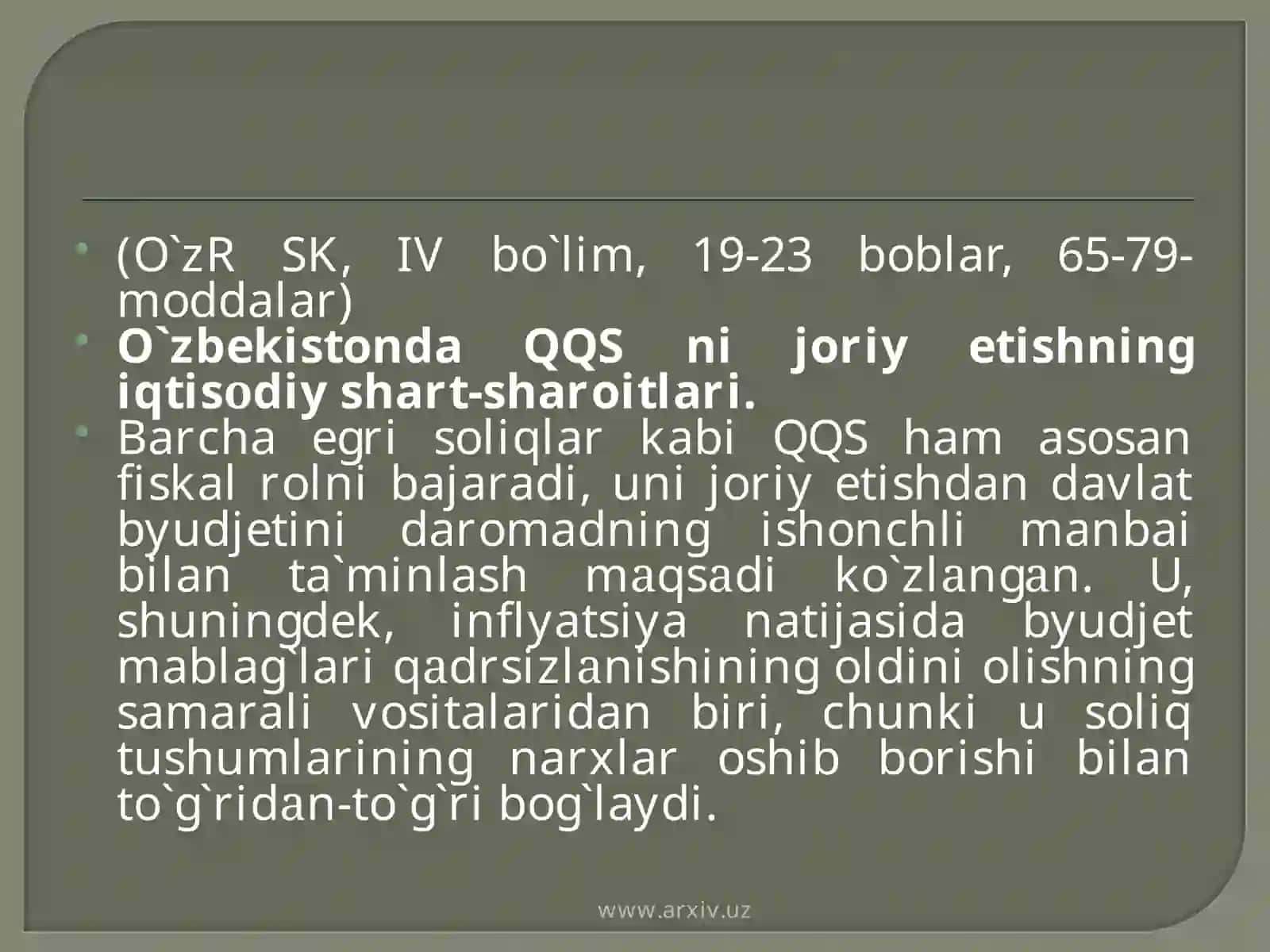 QQS ni hisoblash tartibi 2