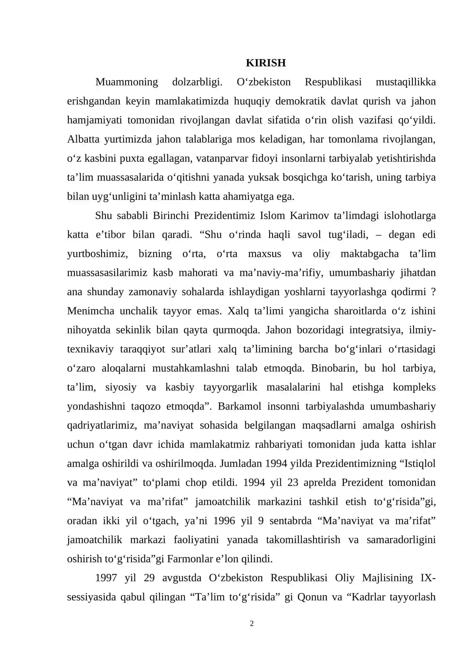 Tayyorlov guruxi bolalarini milliy qadiryatlar ruhida tarbiyalash usullari 2