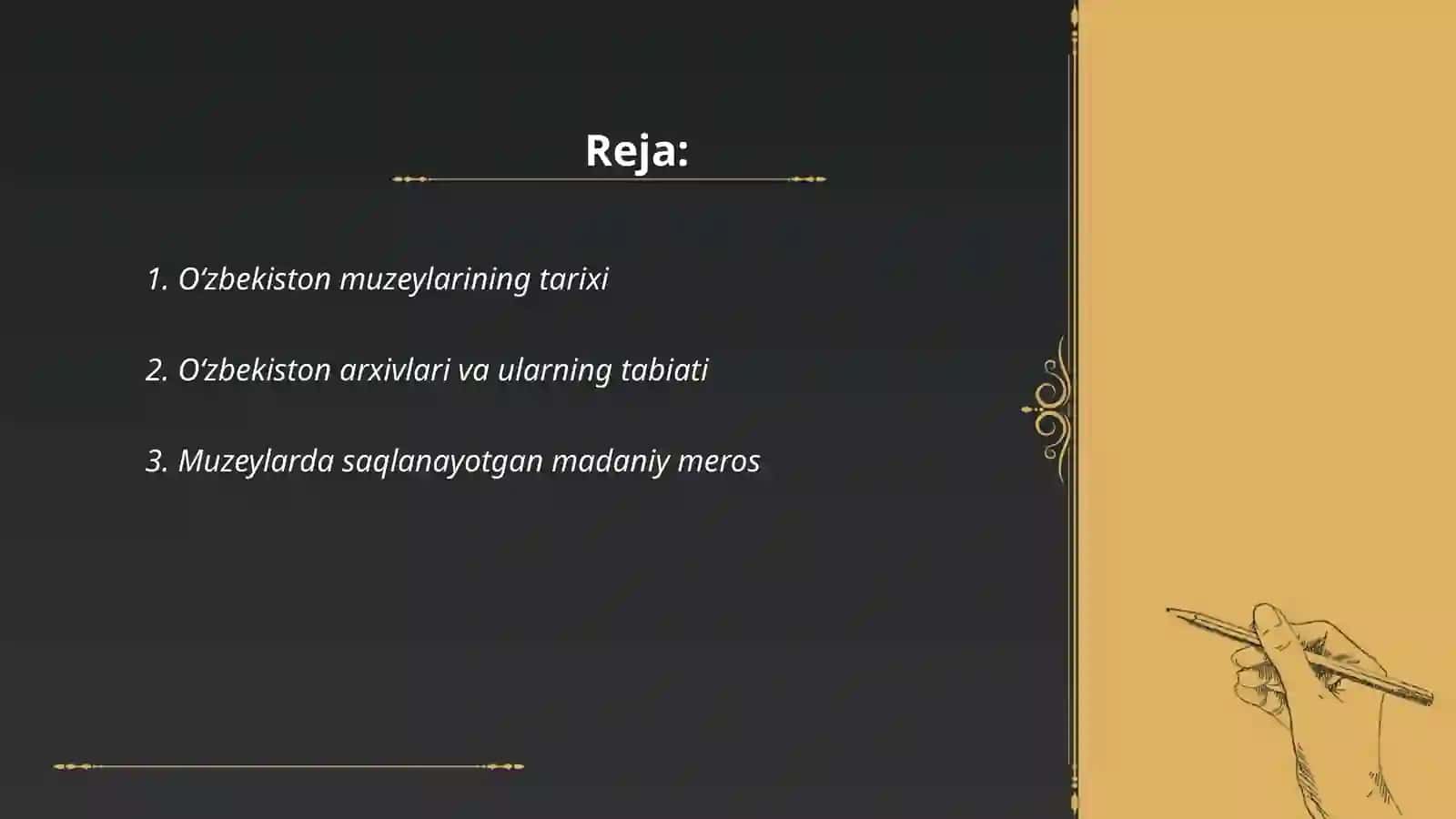 O‘zbekistonda muzeylar va arxiv ishi 2