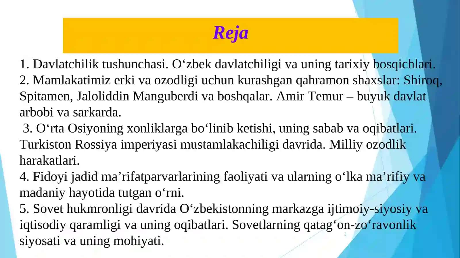 O‘zbekistonda mustaqillik g‘oyalarining tarixiy asoslari 2