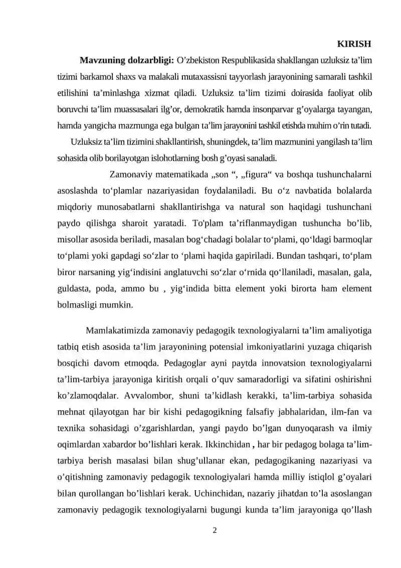 Maktabgacha yoshdagi bolalarda matematik tushunchalarni shakllantirishning zamonaviy texnologiyalari 2