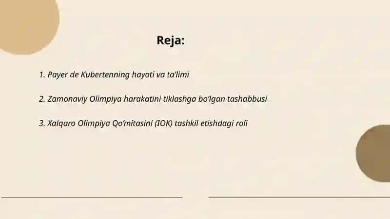 Payer de Kuberten zamonaviy harakatining asoschisi 2