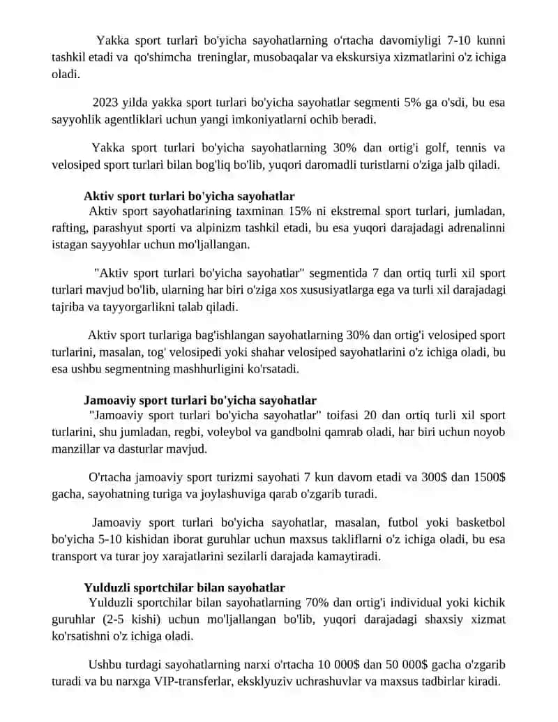 Sport turlarining turkumlanishi 2