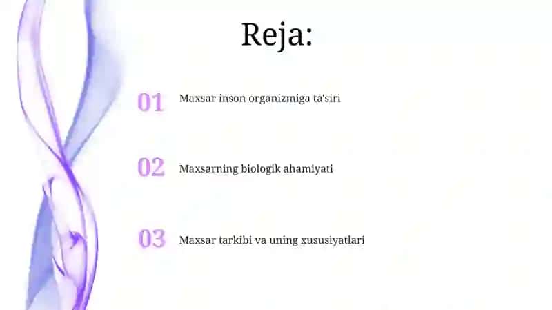 Maxsar RNS Sintezi va Oqsil Hosil Bo'lishi 2