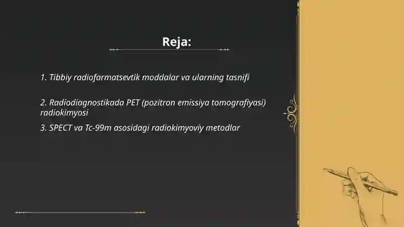 Yadro kimyosining tibbiyotdagi o'rni 2
