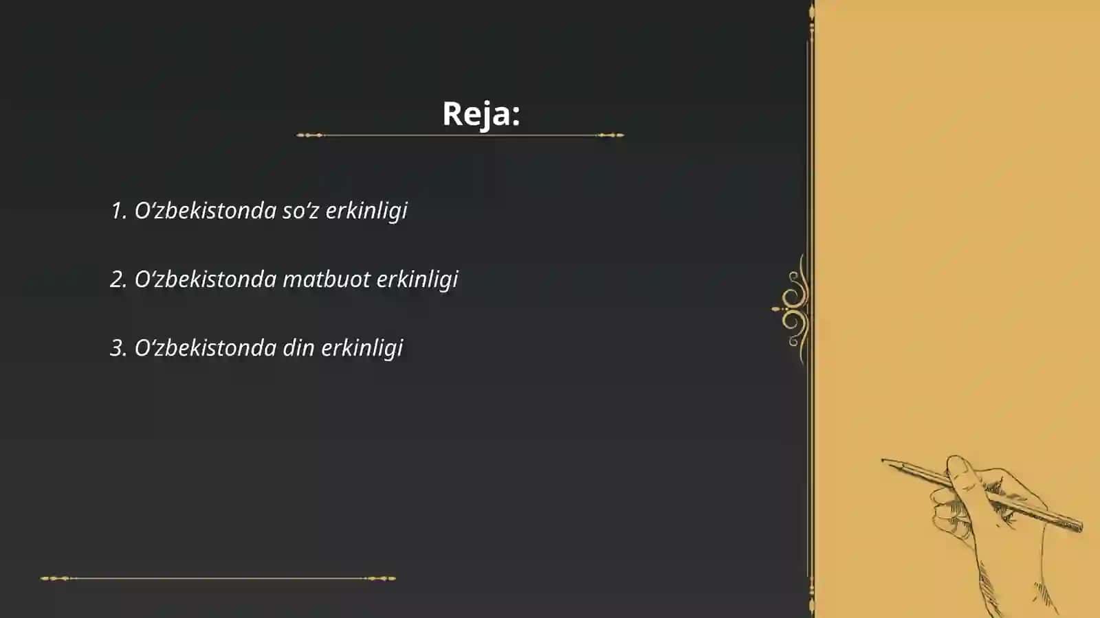 Janʼa Oʼzbekstanda insan haq-huqiqlari haʼm erkinliklerininʼ kepilligininʼ jaratiwi 2
