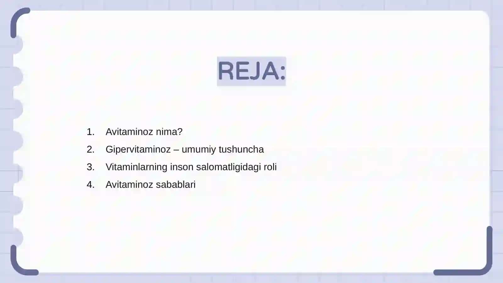 Avitaminoz va gipervitaminoz haqida tushuncha 2