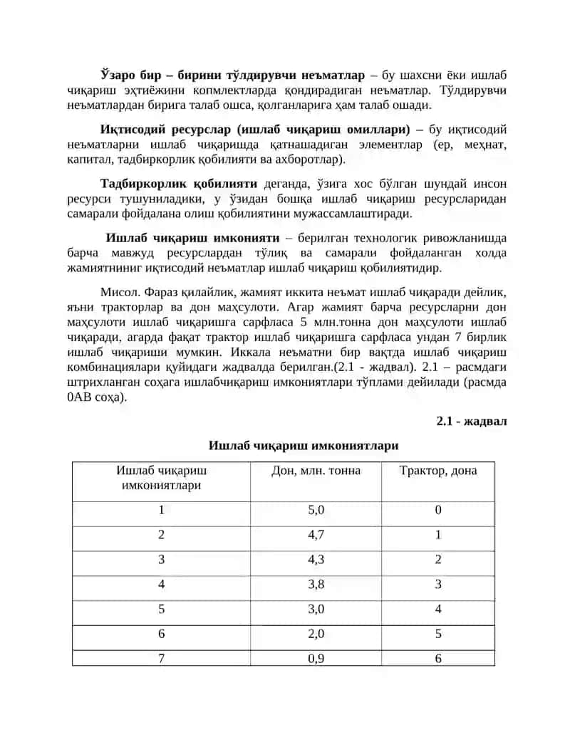 Иқтисодий базис тушунчалар 2