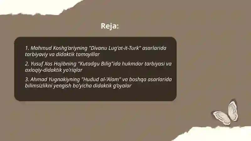 Mahmud Koshgʻariyning "Divanu Lugʻat-it-Turk" asarlarida tarbiyaviy va didaktik tamoyillar 2