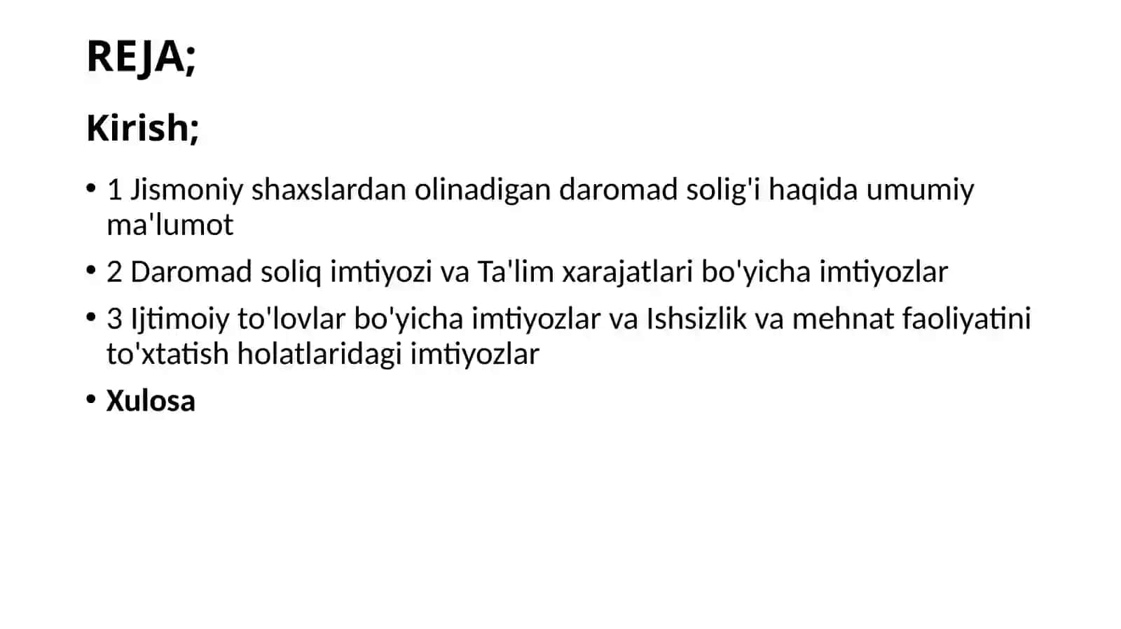 Jismoniy shaxslardan olinadigan daromad solig'i haqida umumiyma'lumot 2