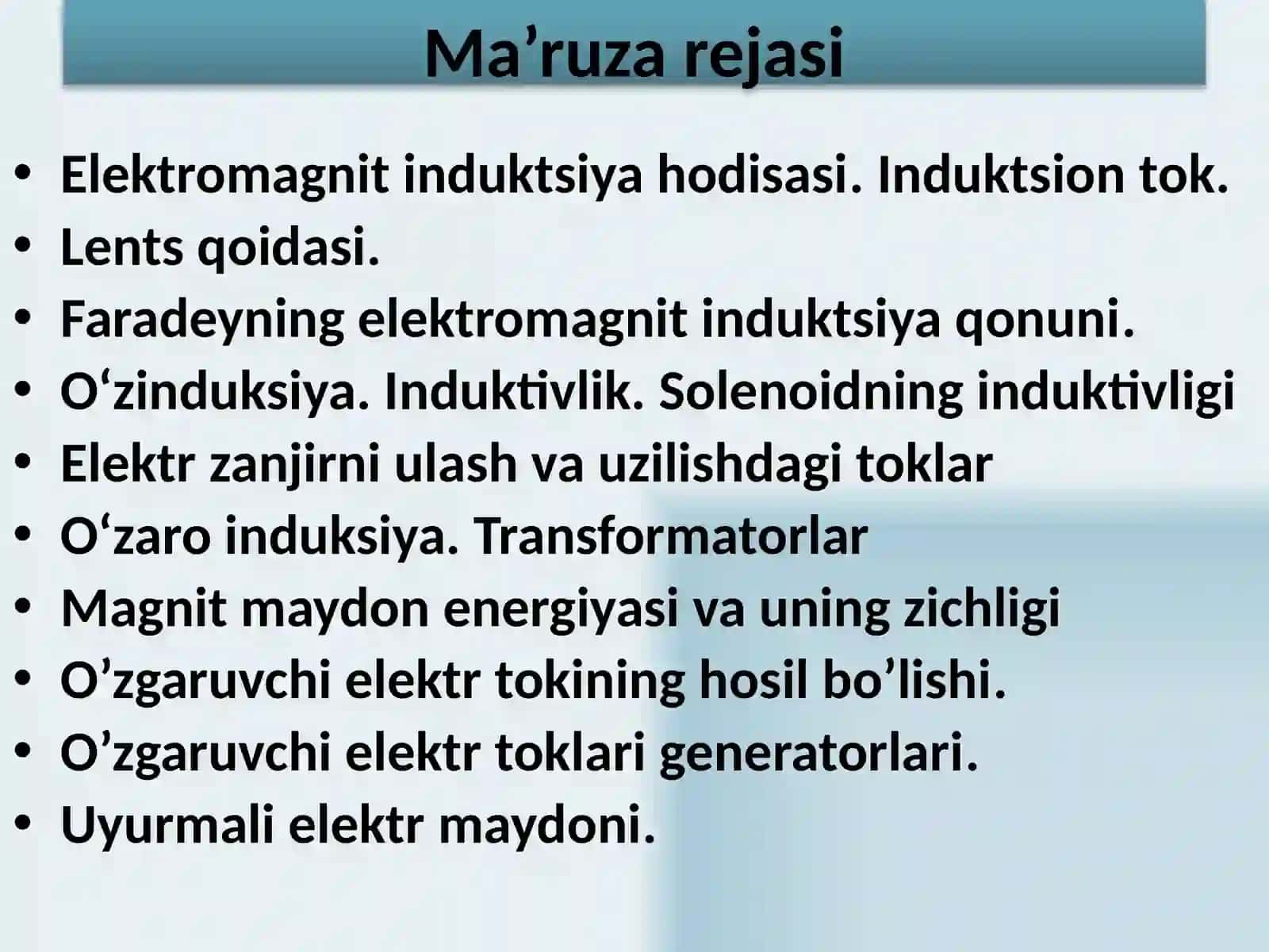 Elektromagnitinduktsiya 2