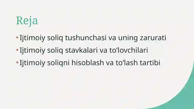 Ijtimoiy Soliq 2