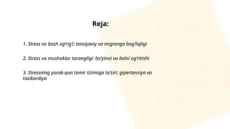 Stress va mushaklar tarangligi: bo‘yinni va belni og‘ritishi 2