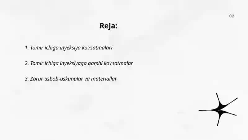 Tomir ichiga inyeksiya ko'rsatmalari 2