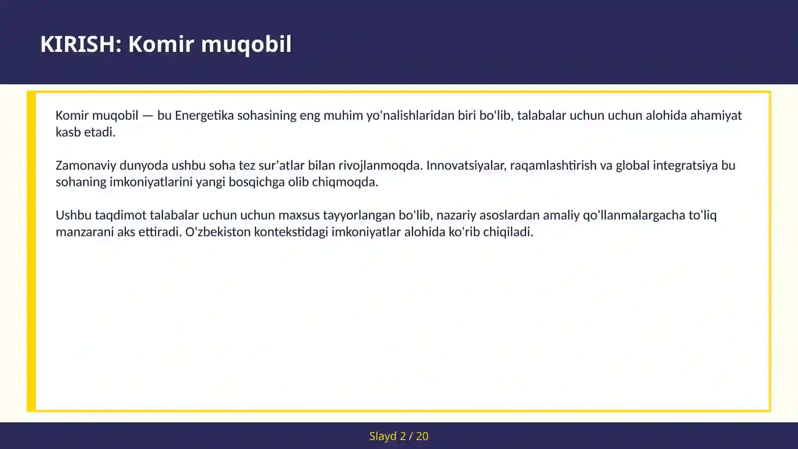 KOMIR MUQOBIL 2