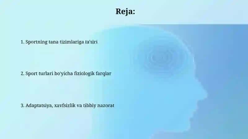 Umumiy fiziologik o'zgarishlar 2