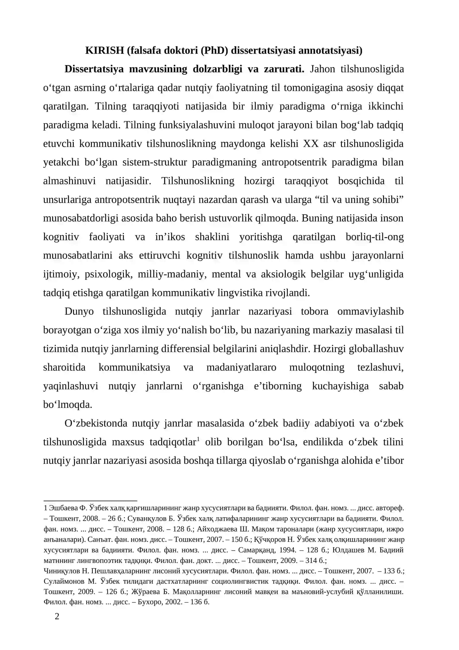 O‘zbek va rus tillarida qarg‘ish nutqiy janrining qiyosiy tadqiqi 2