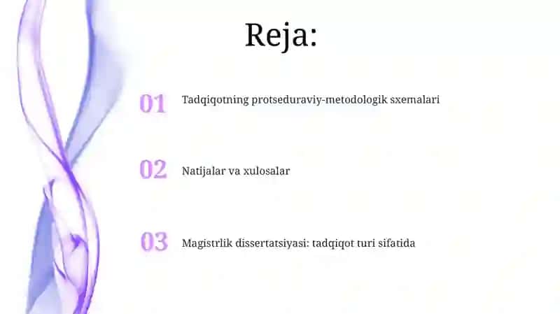 Magistrlik dessertatsiyasi tadqiqot turi sifatida 2