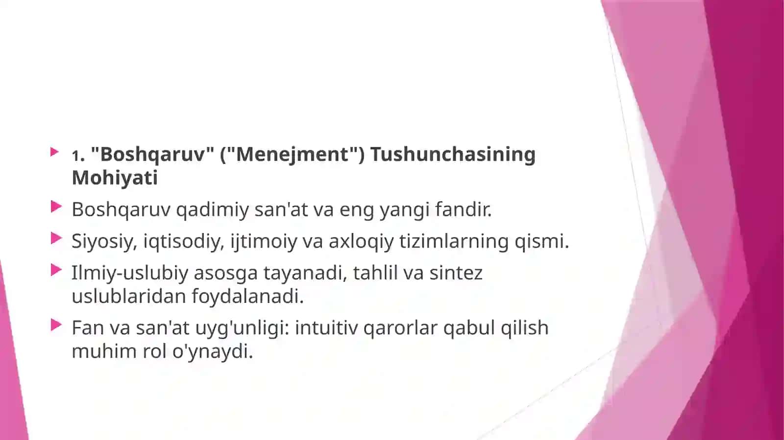 Ta'lim Tashkilotlarini Boshqarish Funksiyalari 2