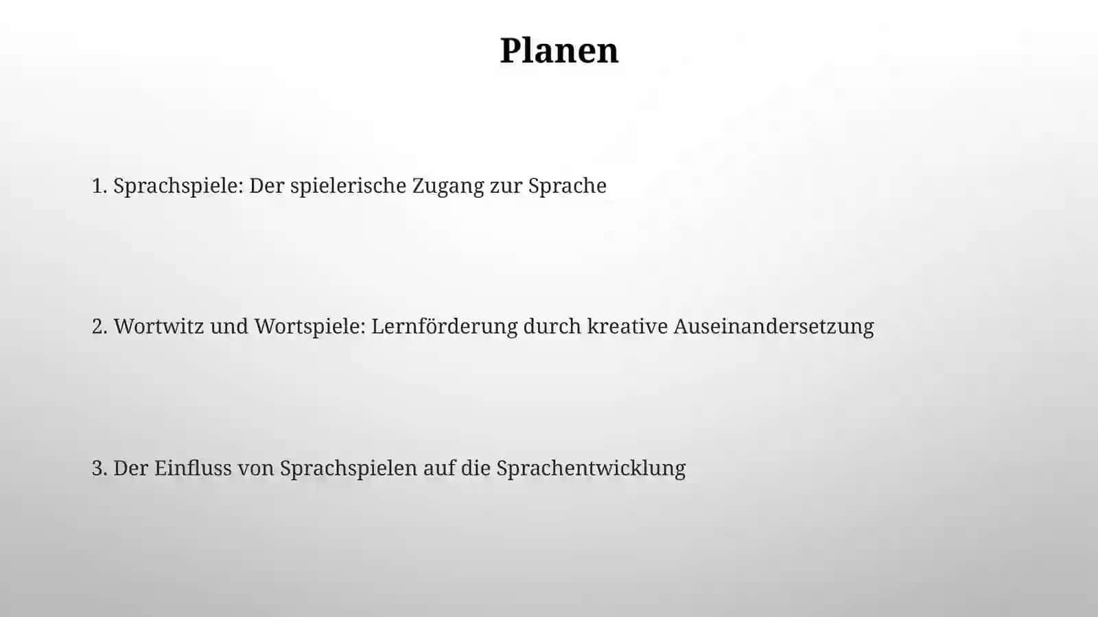 Die Rolle von Sprachspielen und Wortspielen beim Spracherwerb 2