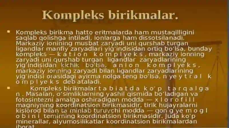kompleks birikmalarKomplosonametriyaAntidontlar 2