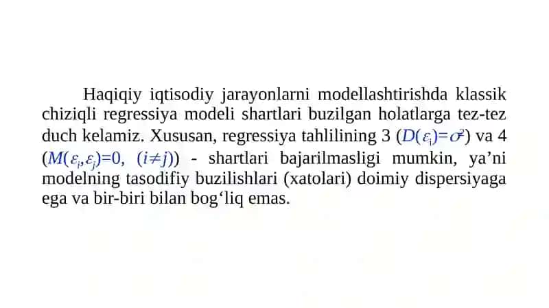 Umumlashgan chiziqli model 2