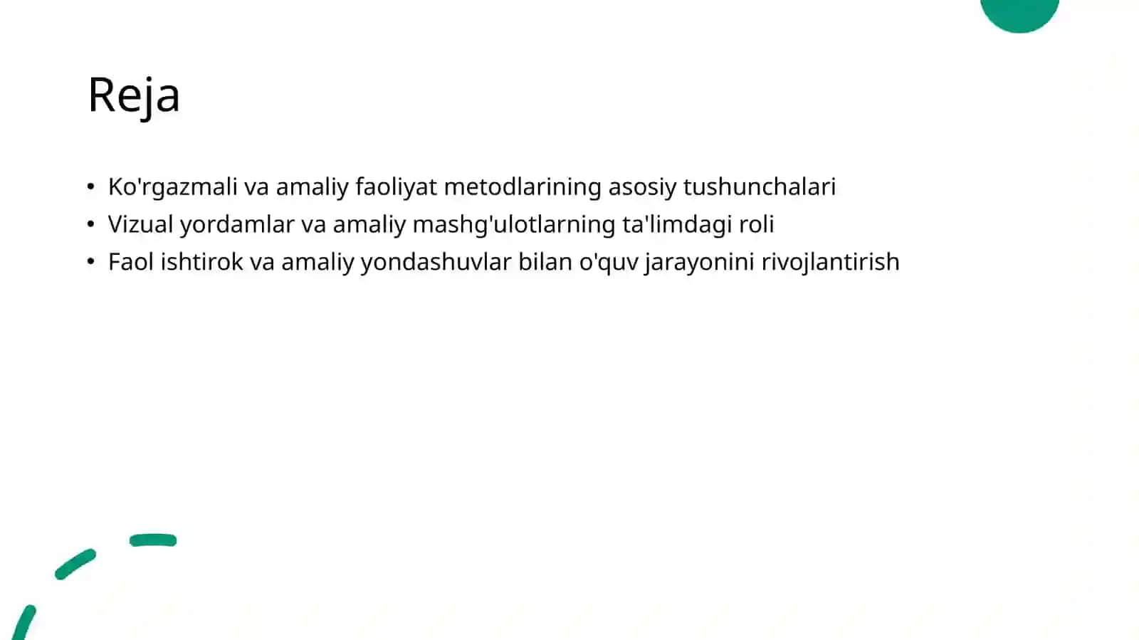 Ko'rgazmalik va amaliy faoliyat metodlari 2