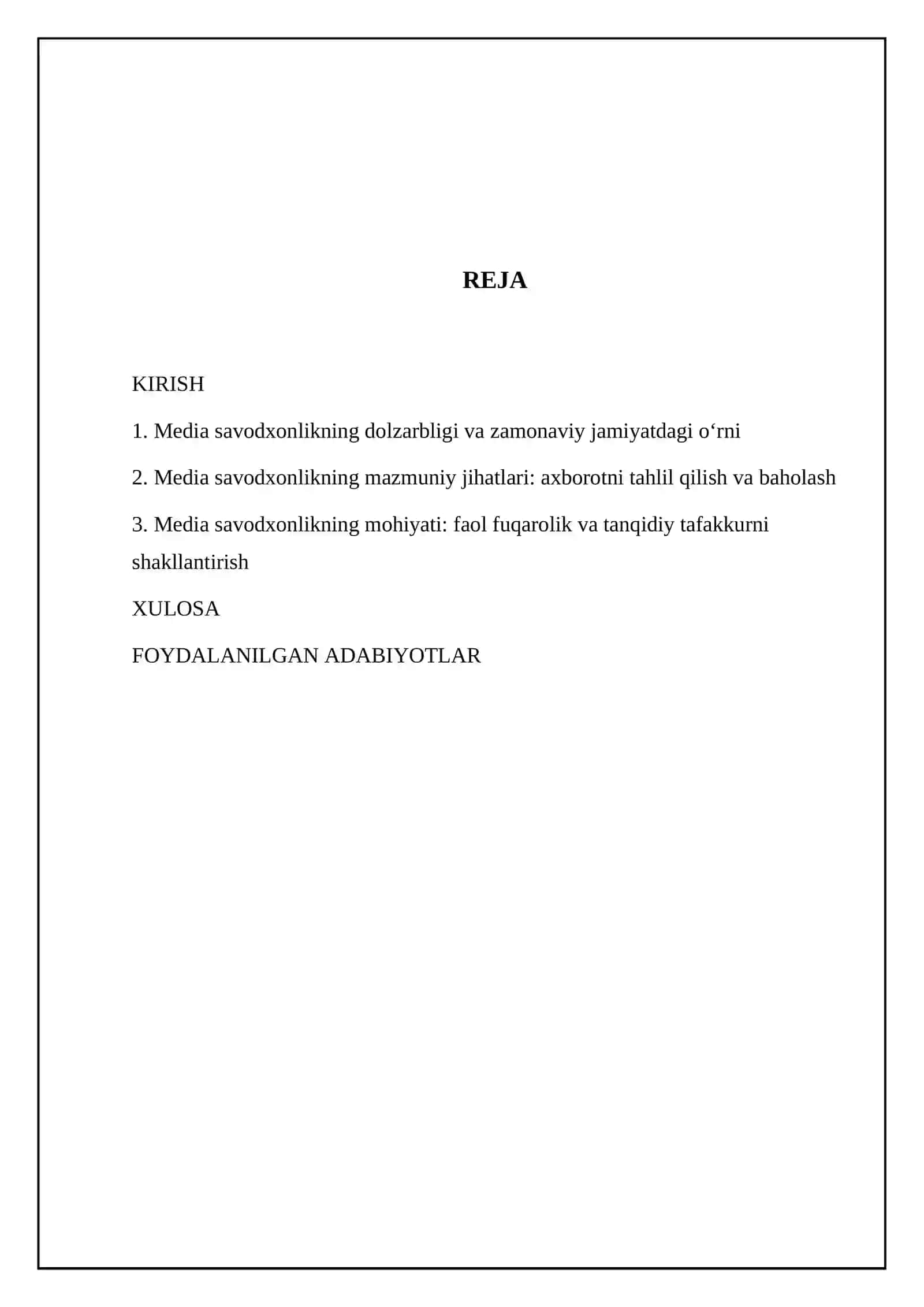 Media savodxonlikni maqsadi, mazmun va mohiyati 2