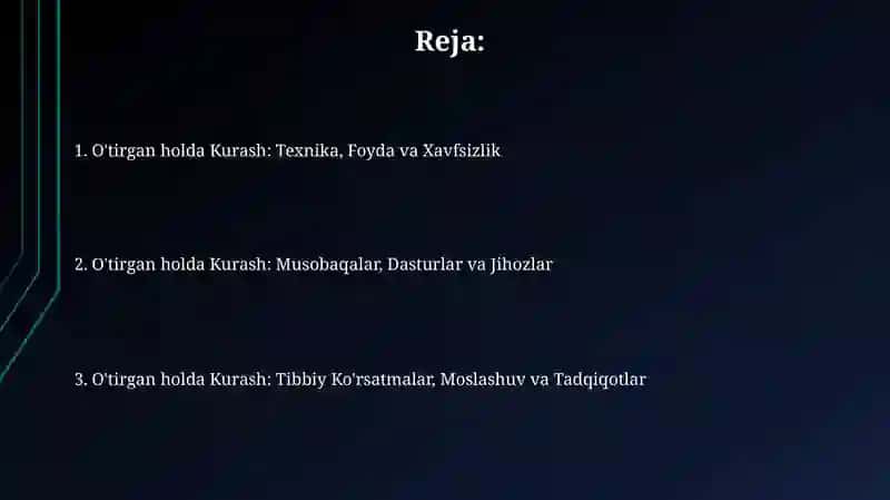 O'tirgan holda Kurash 2
