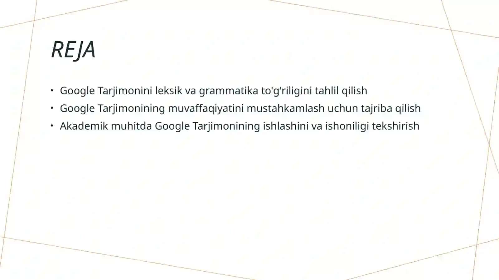 Google translator tarjimasini leksik va grammatik jihatdan analiz qilish 2