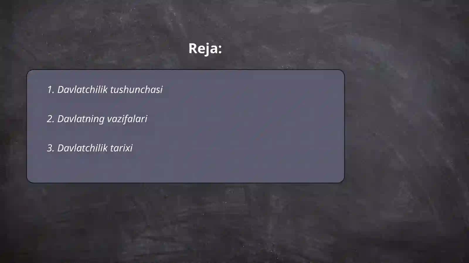 Davlatchilikning shakillanish asoslari 2