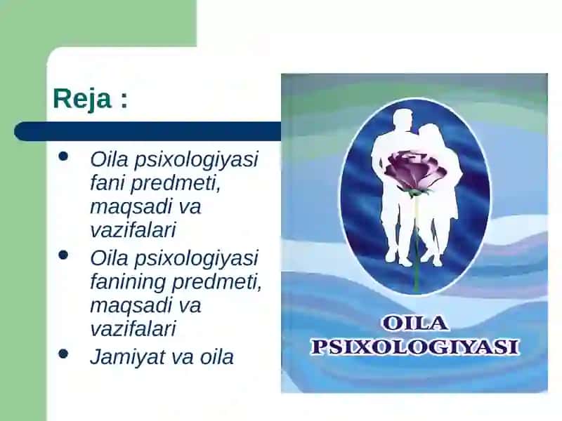 Oilasi Psixologiyasi Fani Sifatida 2