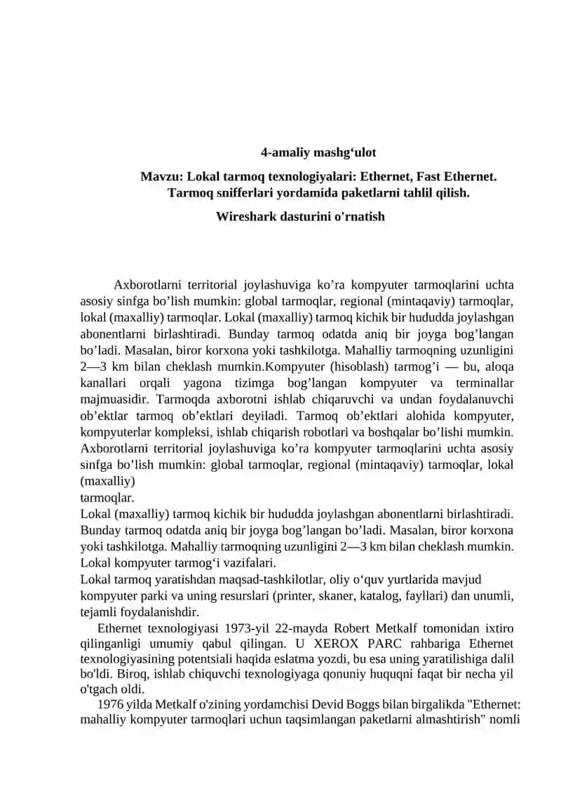 Kompyuter tarmoqlari 2