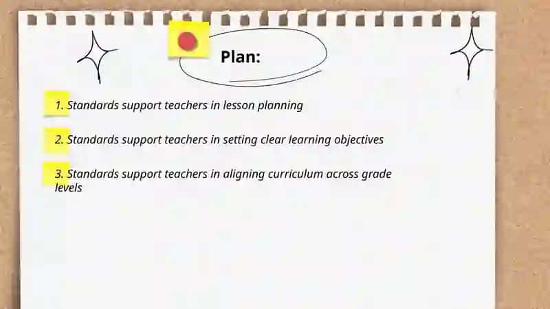 Standards Support Teachers in Lesson Planning 2