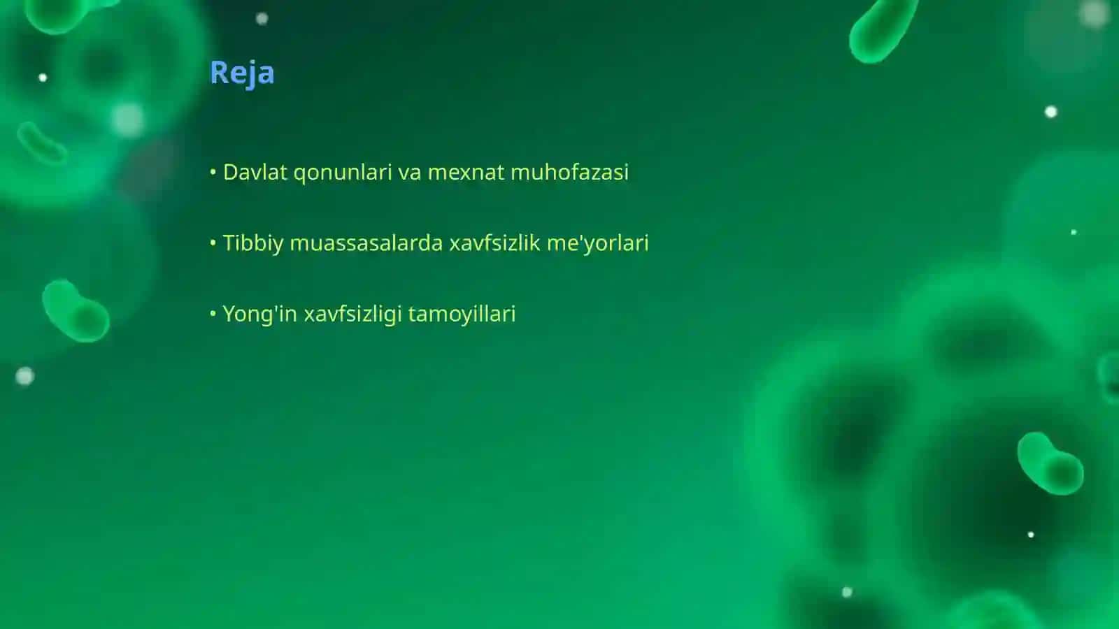 Tibbiy muassasalarda mexnat muhofazasi va texnika xavfsizligi 2