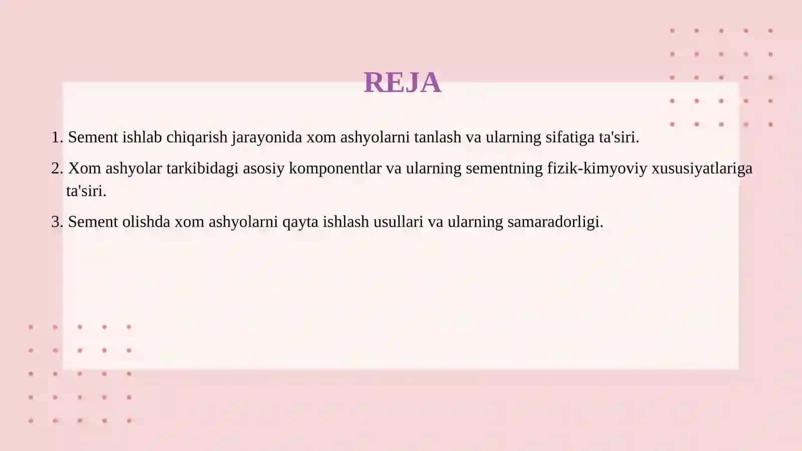 Kuydirishning nazariy asoslari. Sement olish uchun xom ashyolar tarkibi. 2