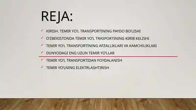 Jahon Temiryo'l transporti 2