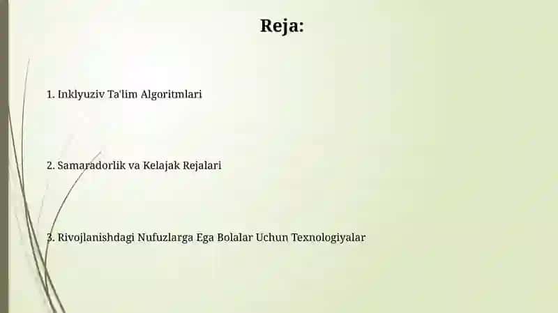 Inklyuziv Ta'lim Algoritmlari 2