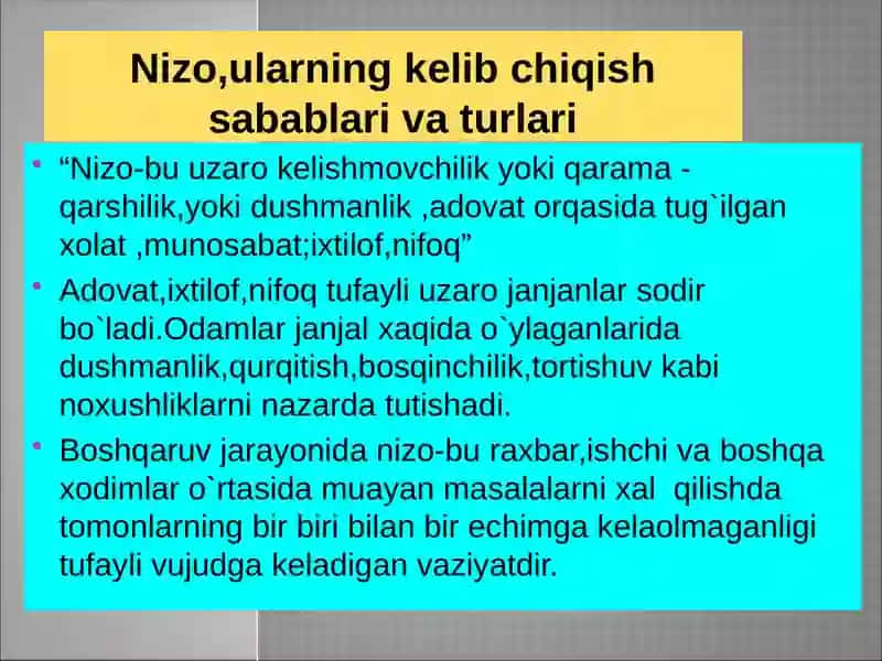 Nizo va stressni boshqarish 2