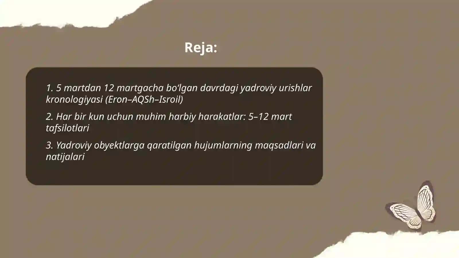 Yadroviy urishlar kronologiyasi (Eron–AQSh–Isroil) 2