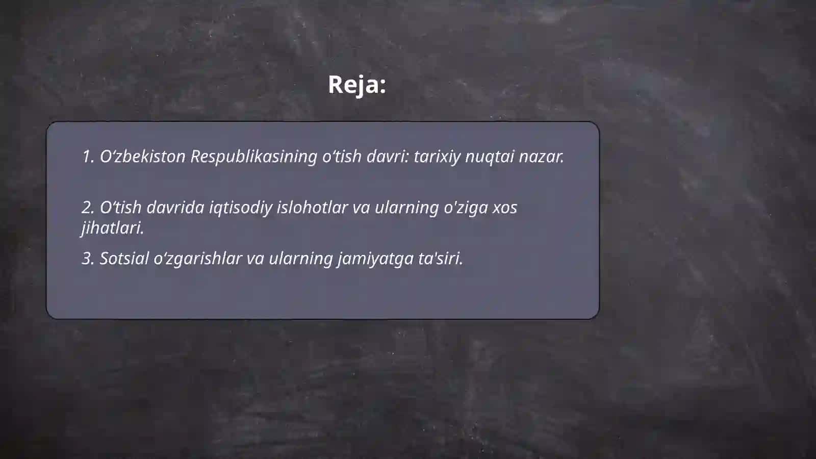 O'zbekiston Respublikasi o'tish davrining o'ziga xos xususiyatlarining dunyo davlatlari tomondan o'rganilishi 2