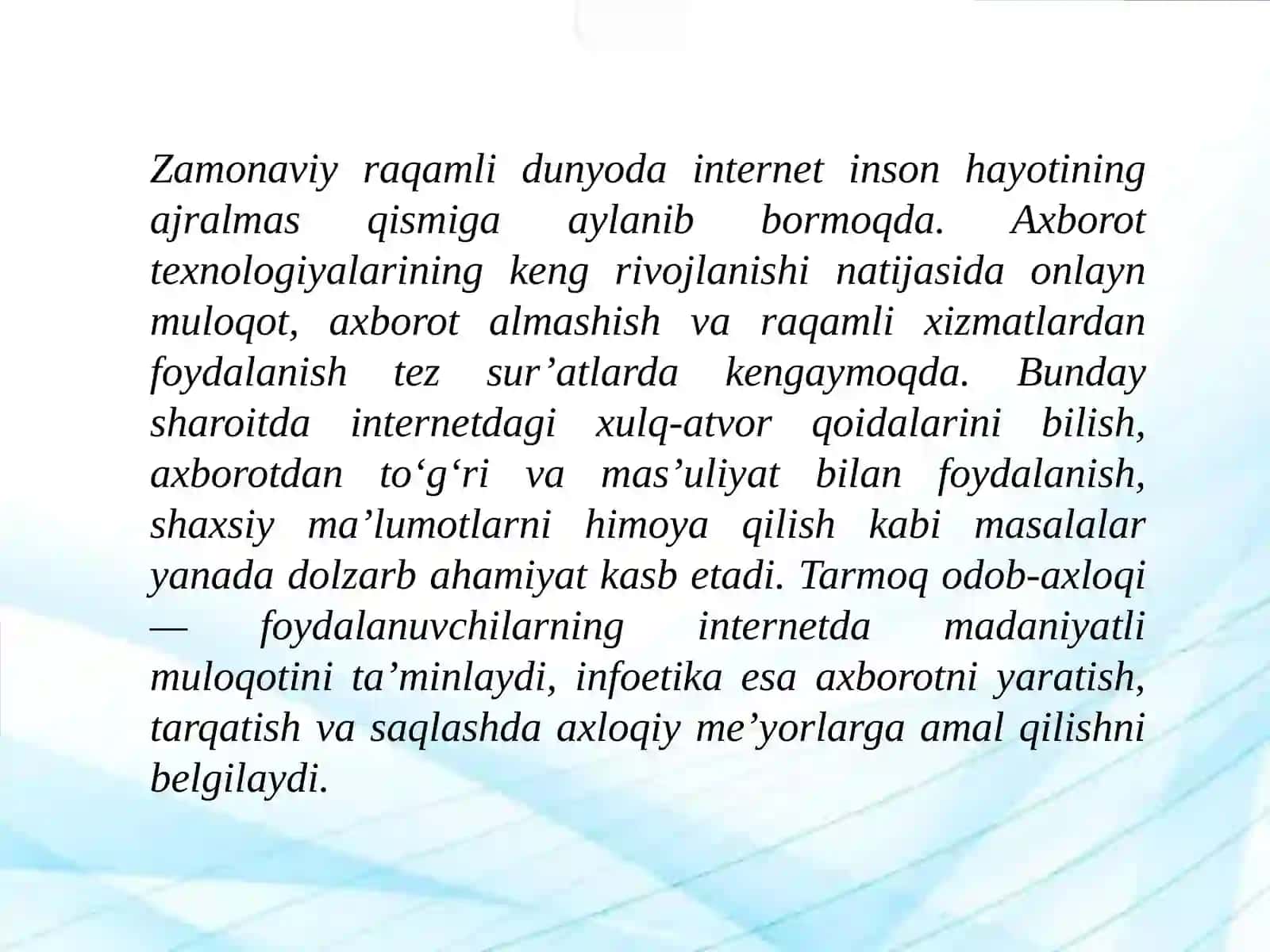 TARMOQ ODOB AXLOQI (INFOETIKA) 2